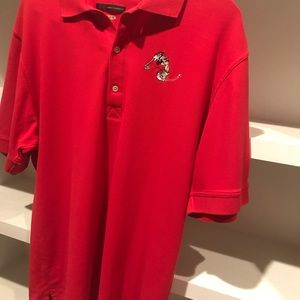 Greg Norman Disney Mickey Mouse Golf shirt L EXC